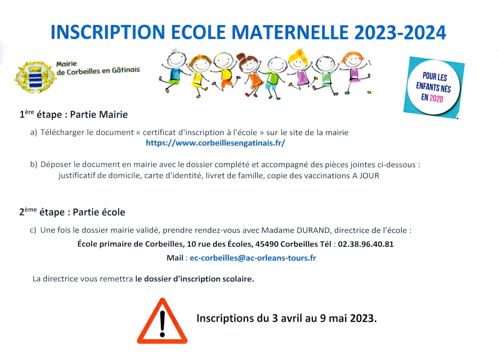 Affiche inscriptions scolaires 2023 2024 page 0001
